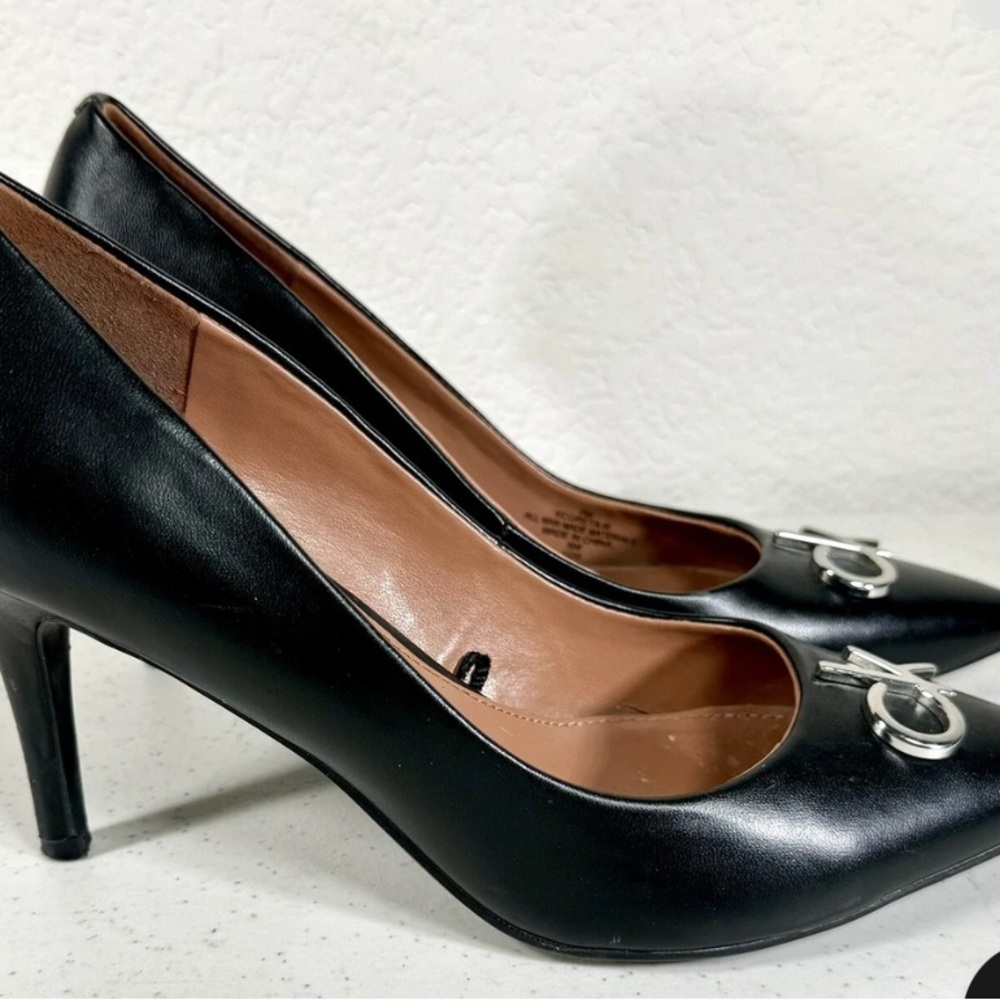 Calvin Klein Greta Patent Leather Heels NIB